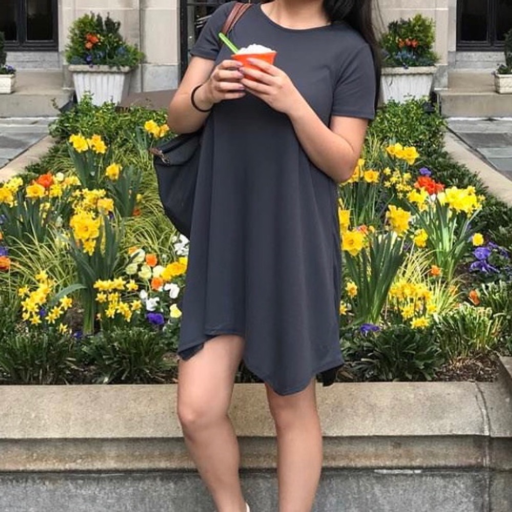 Gray T-Shirt Dress